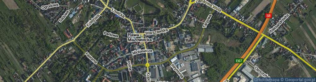 Zdjęcie satelitarne Miła ul.